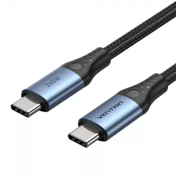 Cabo Vention USB 2.0 5A 240W 1 m PRETO USB-C para C