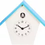 NeXtime Relógio 3108bl Birdy, 24,5x25,5x9,8 cm, parede, azul/branco