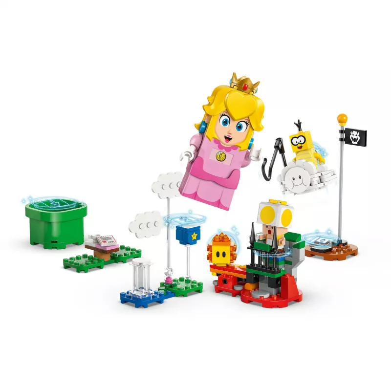 Brinquedo de construção LEGO 71441 Super Mario figura interativa LEGO Peach, compatível com o sistema LEGO