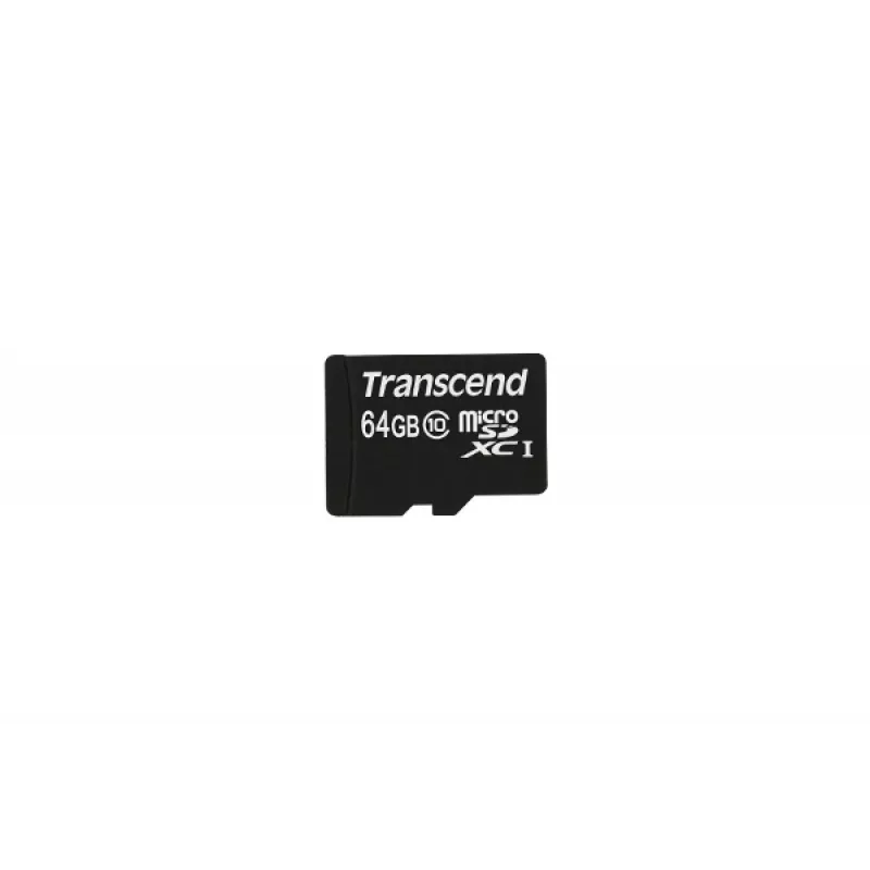 Cartão de memória flash Transcend 64GB MicroSDXC Classe 10 com adaptador