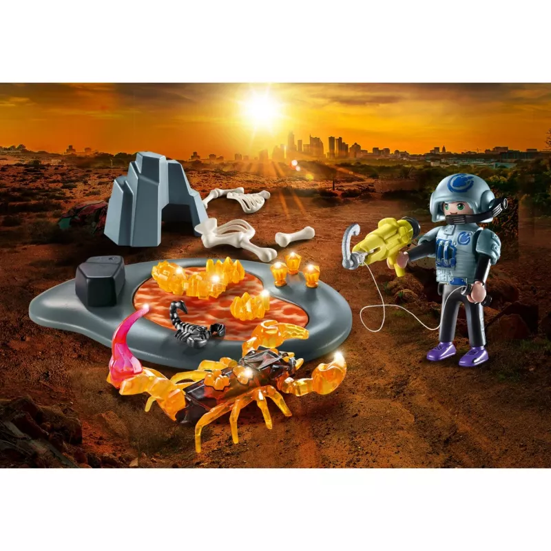 Playset Playmobil Dinos 70909 conjunto de brinquedo de aventura com dinossauros