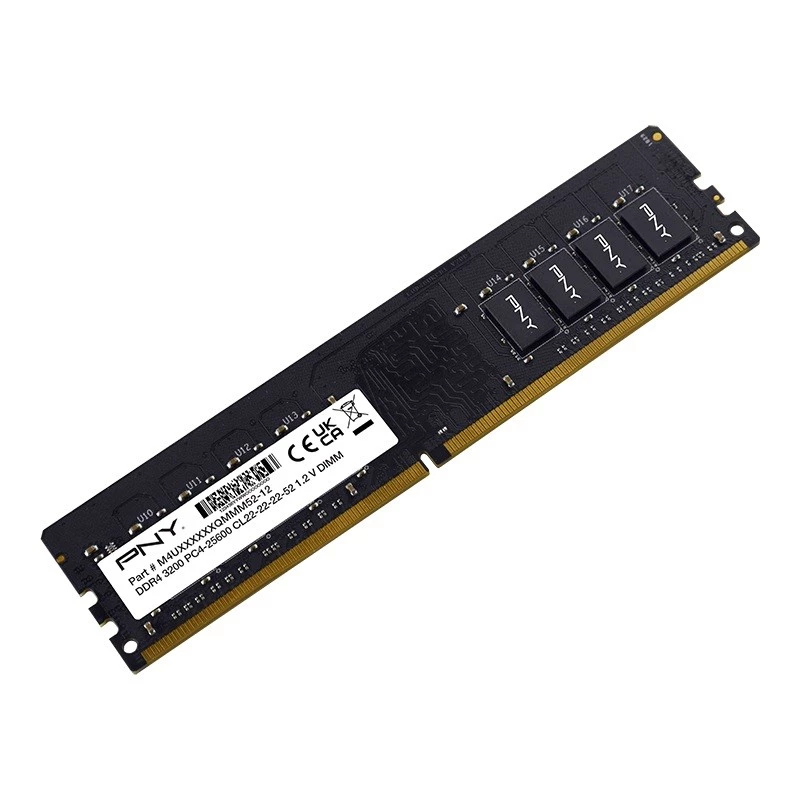 PNY MD16GSD43200-TB, 16 GB, 1 x 16 GB, DDR4, 3200 MHz, DIMM 288 pinos