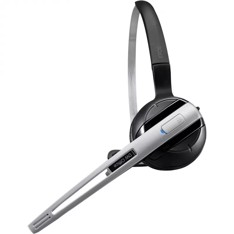 EPOS IMPACT DW Office ML - EU Headset sem fios in-ear, arco de cabeça, arco de nuca escritório/call center base de carregamento preto, prateado