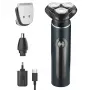 Máquina de barbear de viagem 3 em 1 Adler AD 2940 – máquina de barbear facial, máquina de cortar cabelo e aparador de nariz/ouvidos