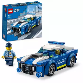 LEGO 60312 City Carro de Polícia brinquedo para crianças a partir dos 5 anos com minifigura de polícia pequena ideia de presente série de aventuras veículo de perseguição conjunto de construção