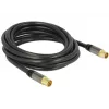 Cabo coaxial DeLOCK 88924 IEC RG-6/U 3 m preto