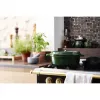 Staub La Cocotte 33 cm assadeira oval de ferro fundido, verde manjericão