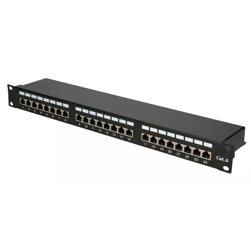 Extralink CAT6 STP V2 | patch panel | 24 portas