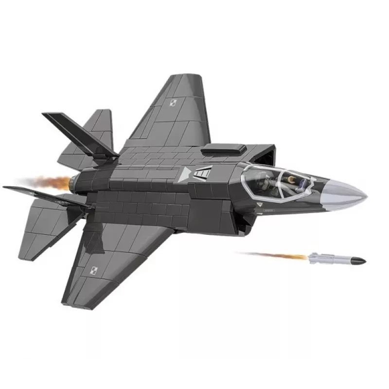 Conjunto de construção Cobi F-35A Lightning II — 605 peças, modelo à escala