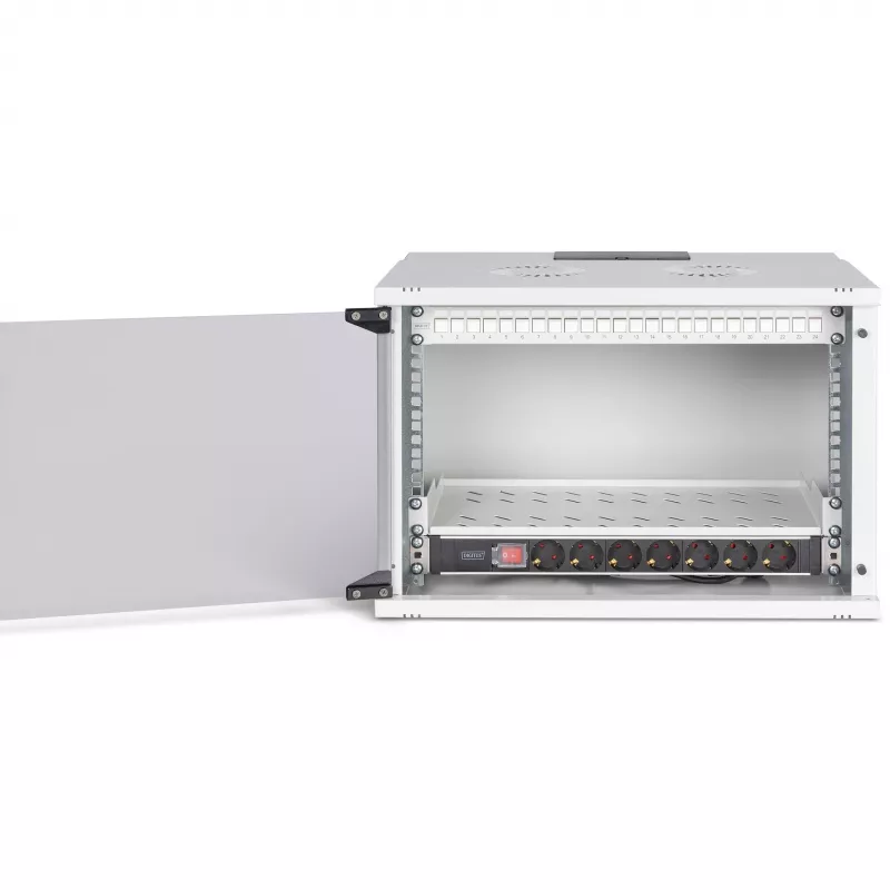 Kit de rede DIGITUS DN-49202-SET 483 mm 7U 540x400 mm armário rack com 7U de altura e 540×400 mm de dimensões internas