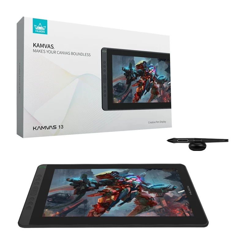 Mesa digitalizadora HUION Kamvas 13 13,3 polegadas IPS 5080 lpi USB Windows Mac (caixa aberta, unidade de demonstração)