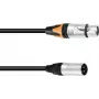 Cabo adaptador PSSO DMX XLR 3 pinos para 5 pinos, 0,3 m de comprimento