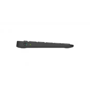 Logitech Pebble Keys 2 K380s – Teclado – sem fios – Bluetooth LE – QWERTY – Nórdico (Dinamarquês/Finlandês/Norueguês/Sueco) – Tonal Graphite (920-011879)