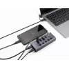 Hub USB Delock 64248 5 Gbit/s 2 x Type-A 2 x Type-C 1 porta de carregamento rápido