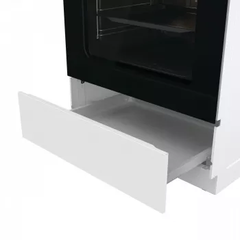 Fogão a gás independente Gorenje GG6A10WFFM, branco, placa de 4 bicos, forno a gás de 72 L, botões frontais