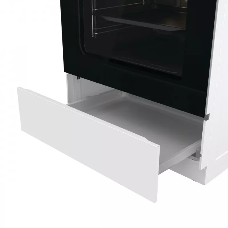 Fogão a gás independente Gorenje GG6A10WFFM, branco, placa de 4 bicos, forno a gás de 72 L, botões frontais
