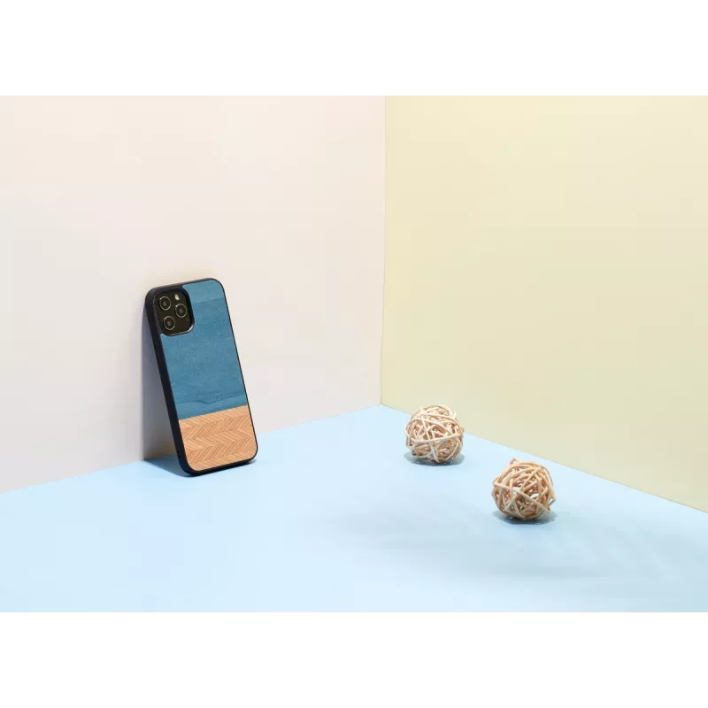 Capa para telemóvel Man and Wood para iPhone 12 Pro Max Denim preto