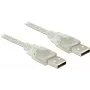 Cabo USB DeLOCK 83887 USB 2.0 1 m USB A transparente