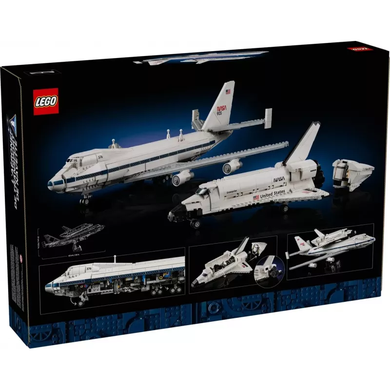 LEGO Icons 10360 Shuttle Carrier Aircraft conjunto de construção, 2417 peças