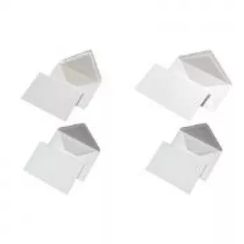 MAILmedia Envelope C6 com forro de seda, branco, com cola húmida, 80 g/m2 (212390)
