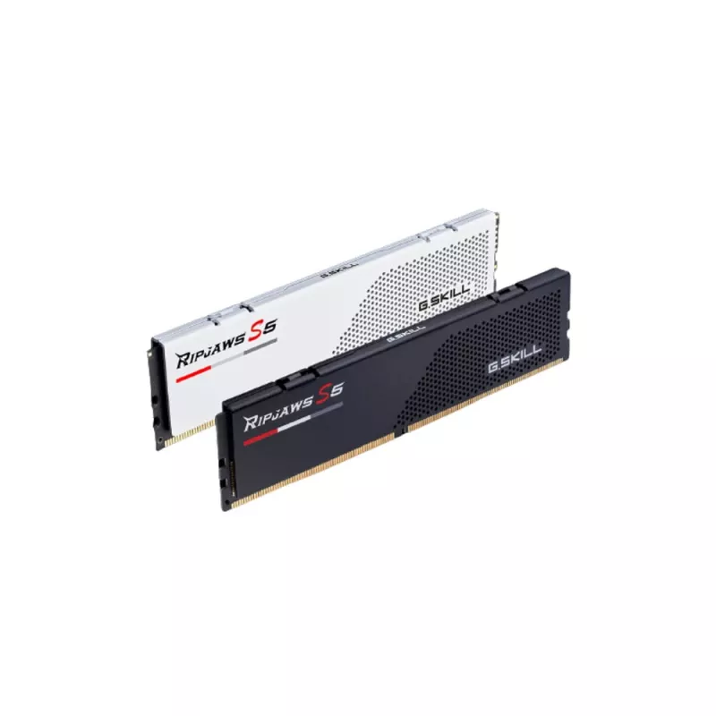 DIMM 32 GB DDR5-6000 (2x 16 GB) dual-kit, memória RAM preta, F5-6000J3238F16GX2-RS5K, Ripjaws S5, INTEL XMP