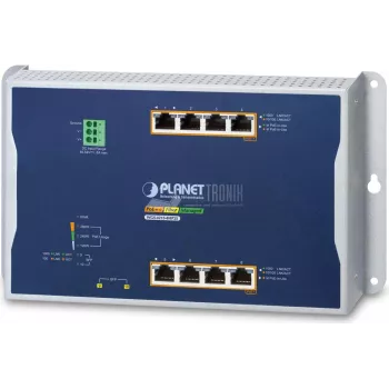 Switch Gerido PLANET IP30 4-Port Gigabit Ethernet PoE