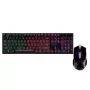 ART AK-50 kit USB de teclado retroiluminado e rato iluminado, preto