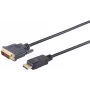 ShiverPeaks Cabo de ficha DisplayPort para ficha DVI 24+1 77495-1, banhado a ouro, 5 m