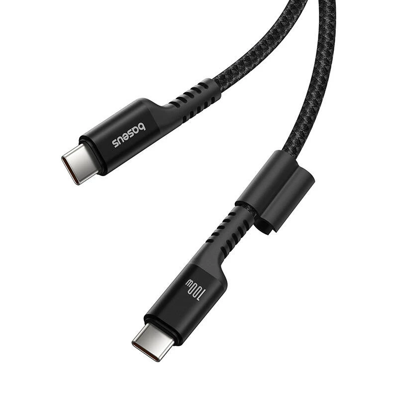 Cabo de carregamento rápido USB-C para USB-C Baseus Fish-Eye 1 m 100 W preto