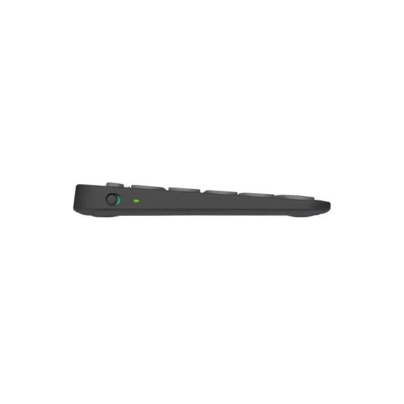 Logitech Pebble Keys 2 K380s – Teclado – sem fios – Bluetooth LE – QWERTY – Nórdico (Dinamarquês/Finlandês/Norueguês/Sueco) – Tonal Graphite (920-011879)