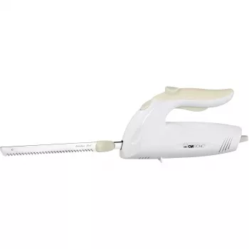 Faca elétrica CLATRONIC EM 3062, cortador de alimentos manual, branco, lâminas de aço inoxidável, 160 W