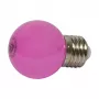Lâmpada LED retrofit Synergy 21 E27 gota G45 rosa 1 Watt para fita de luzes