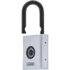 ABUS Touch 57/45 cadeado biométrico 62575, sensor de impressões digitais, 45 mm, IP66/IP68, resistente às intempéries, prateado