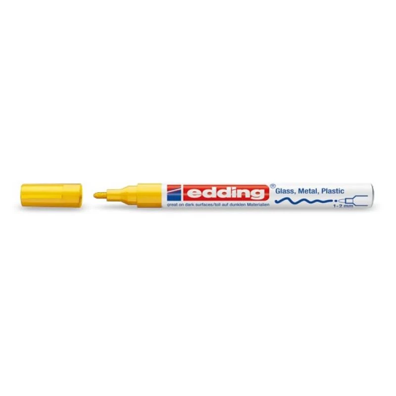 Marcador Edding 751 amarelo