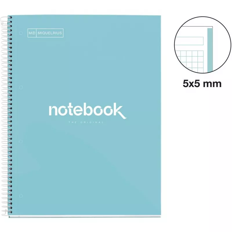 Caderno universitário MIQUELRIUS Emotions 1 quadriculado DIN A4 com margem interior (A460434)