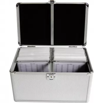 Caixa MediaRange BOX75 para 200 discos prateado