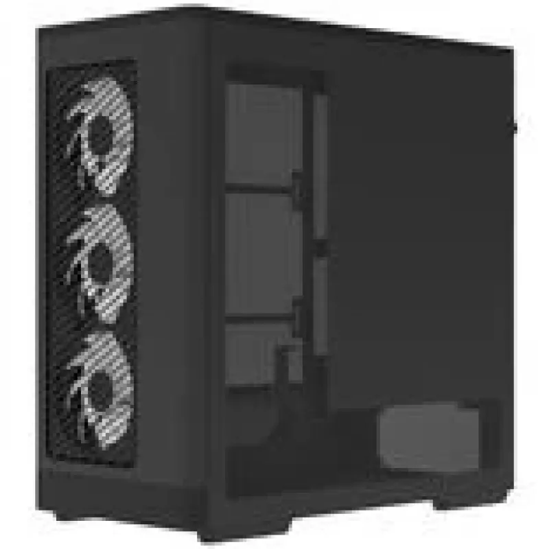 Caixa de computador AEROCOOL D520A Midi-Tower ATX Tempered Glass RGB — preta
