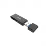 Leitor de cartões Unitek Y-9327A USB 3.2 Gen 1 Type-A — MicroSD/SD, 2 slots, 5000 Mbit/s, preto
