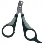 Tesoura de cuidados Trixie 2373 para roedores, lâminas de aço inoxidável, 80 mm, cabo de plástico antiderrapante