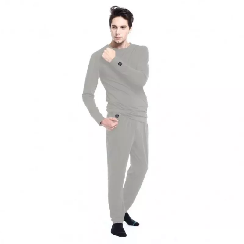 Cuecas compridas Glovii GP1GM cinzento homem adulto 6% elastano 94% poliéster