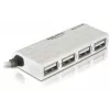 Hub USB DeLOCK 87445 4 portas externo 480 Mbit/s branco