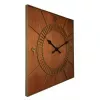 Relógio de parede NeXtime 3112br Wood Square, 50x50 cm, castanho