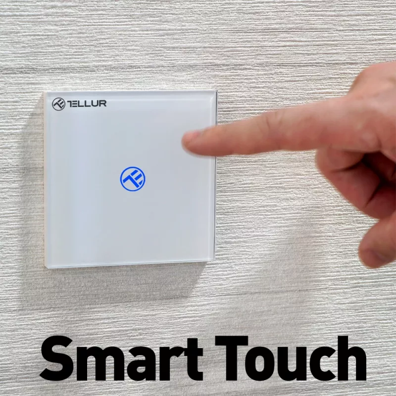 Interruptor Smart WiFi Tellur SS1N — 1 porta, 1800W, 10A