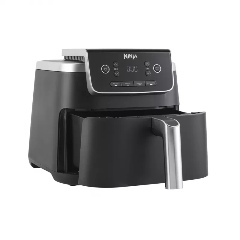 Fritadeira de ar quente Ninja AF140EU Single 4,7 L 1750 W preta, 4 programas, LCD, placa crocante