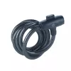 Fechadura de bicicleta de aço 12 mm com chave - YCK0/12/200/2 preto