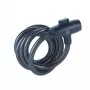 Fechadura de bicicleta de aço 12 mm com chave - YCK0/12/200/2 preto