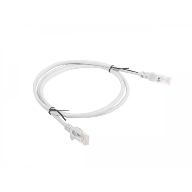 Cabo de rede LANBERG PCU5-10CC-0100-S RJ-45 Cat5e U/UTP, 1 m, cinzento