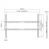 Suporte de parede SBOX PLB-2264F-2 37–80 cm, capacidade de carga 45 kg, VESA 600x400