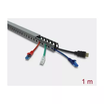 Calha para cabos DELOCK 22028 30 x 30 mm cinzento, 1 m