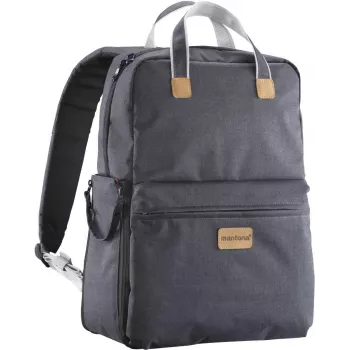 Mochila fotográfica mantona Urban Companion 21345 com compartimentos acolchoados e alças ajustáveis